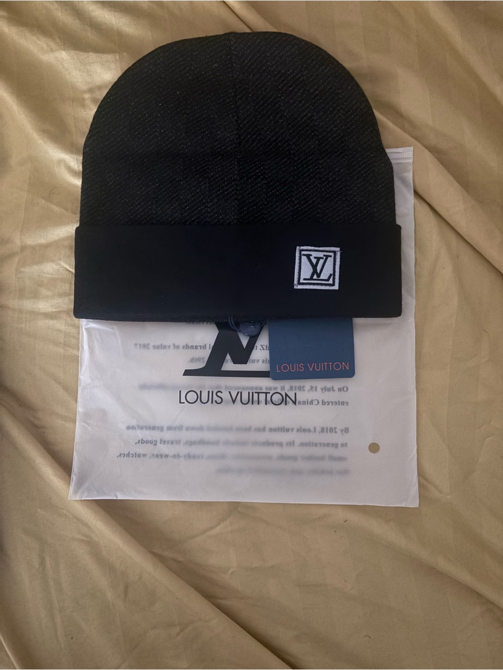 Louis Vuitton Black beanie